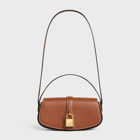 CLUTCH ON STRAP TABOU IN SMOOTH CALFSKIN TAN - Image 5